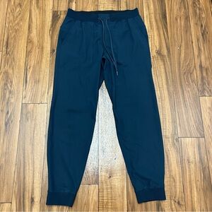 Lululemon Mens Large ABC Jogger Sweat Pants Blue Warpstreme LM5A85S Stretch